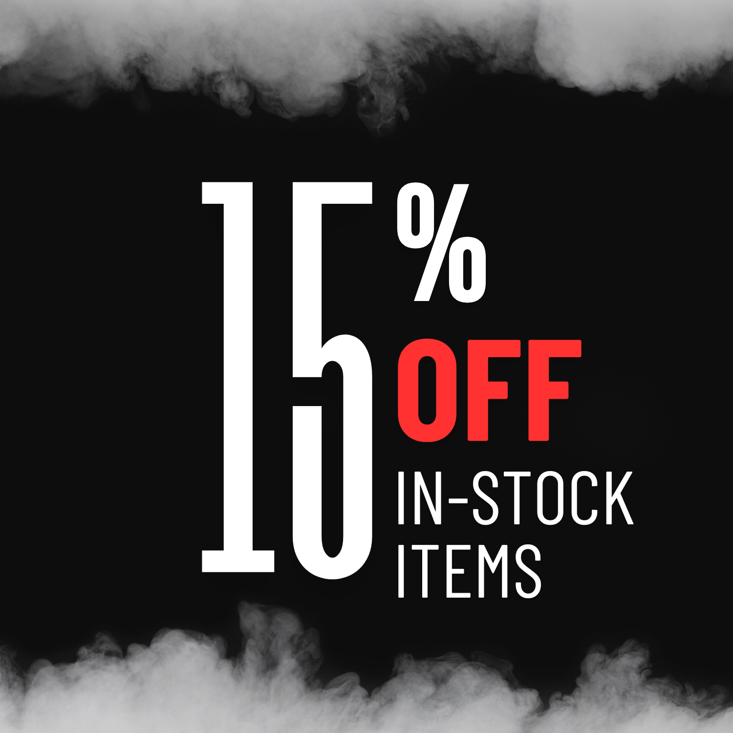 Black Friday/Cyber Weekend - 15% OFF In Stock