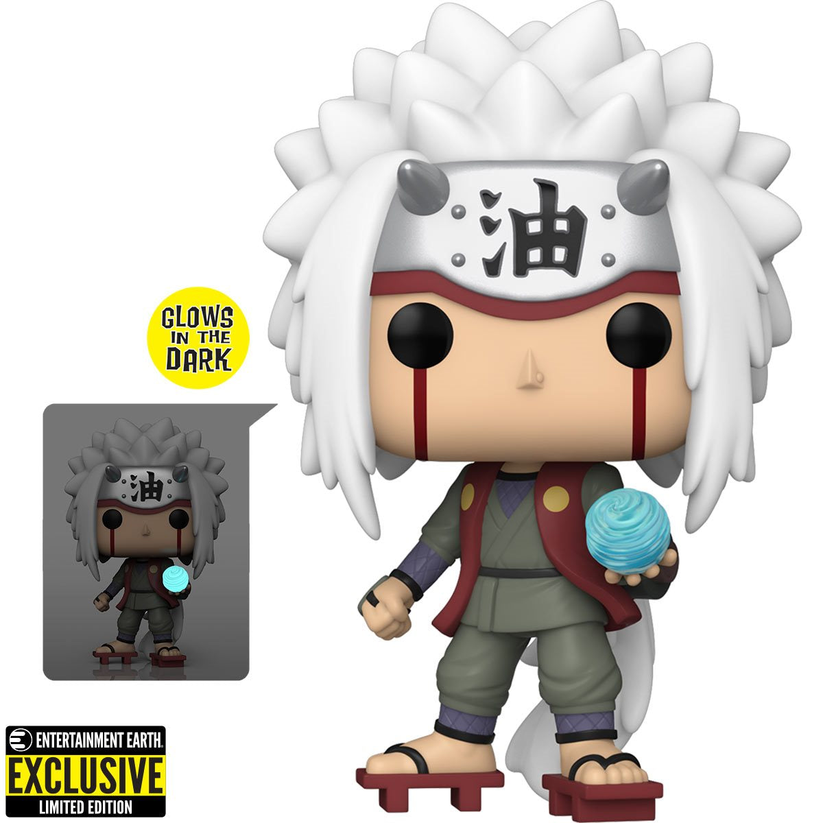 Naruto: Shippuden Jiraiya with Rasengan GITD Entertainment Earth Exclusive