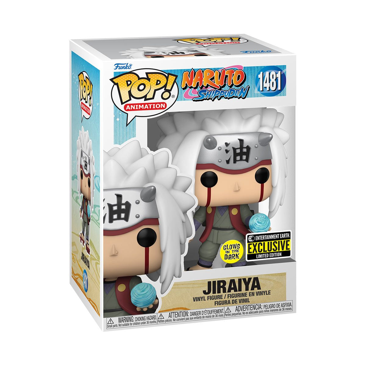 Naruto: Shippuden Jiraiya with Rasengan GITD Entertainment Earth Exclusive