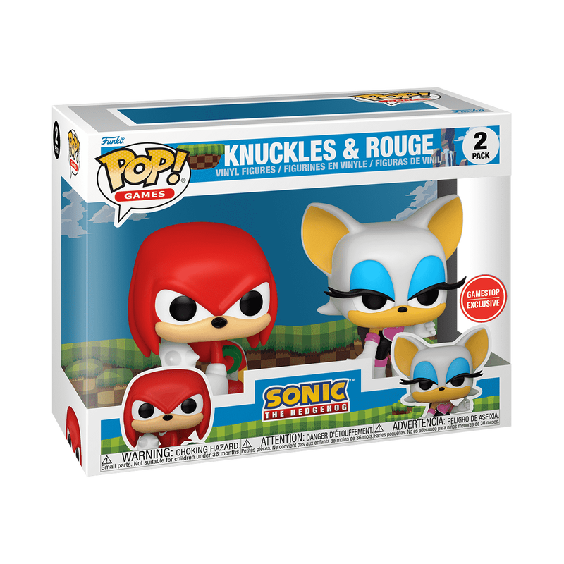 Sonic The Hedgehog Knuckles and Rouge 2-Pack Gamestop Exclusive