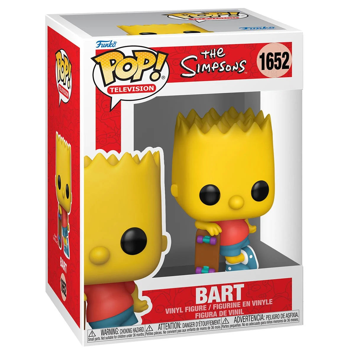 The Simpsons Bart Simpson with Skateboard