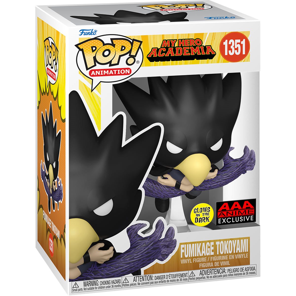 My Hero Academia Tokoyami (FA) GITD AAA Anime Exclusive