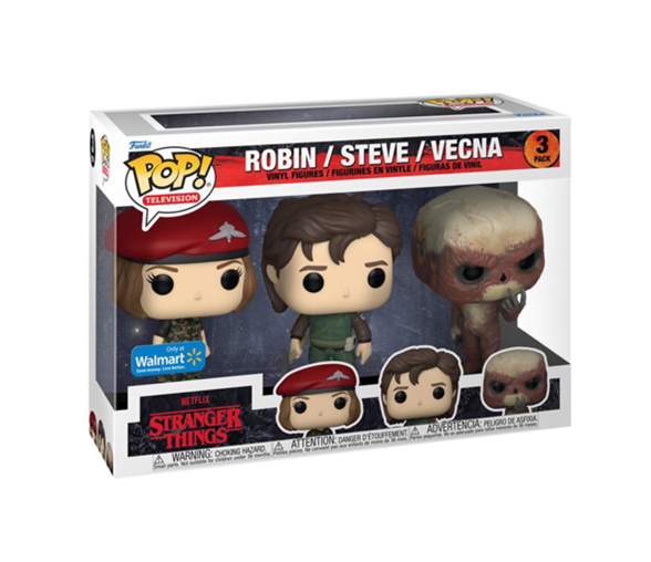 Stranger Things Robin / Steve / Vecna 3-Pack Walmart Exclusive