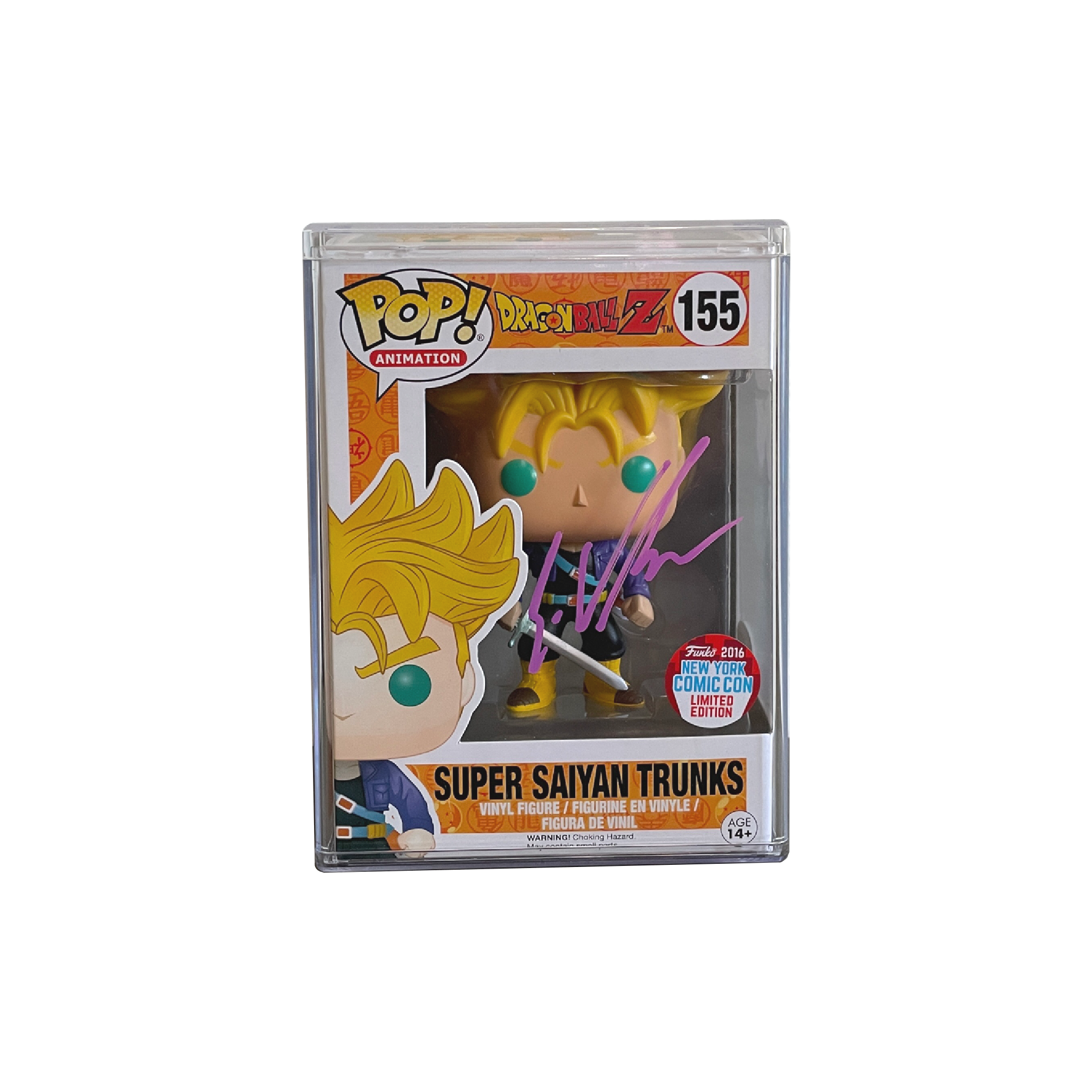 Dragon Ball Autographed Super Saiyan Trunks NYCC 2016 Exclusive