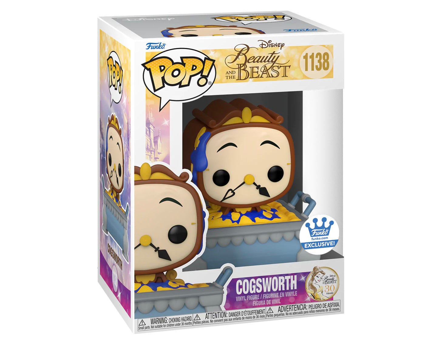 Beauty & The Beast Cogsworth in Cobbler Pan Funko Shop Exclusive