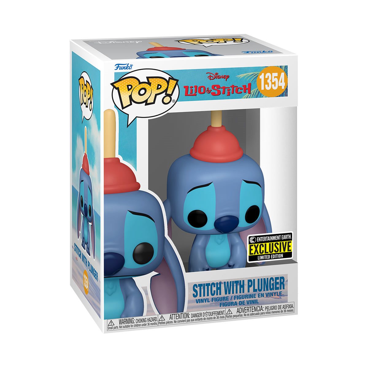 Lilo & Stitch Stitch with Plunger Entertainment Earth Exclusive