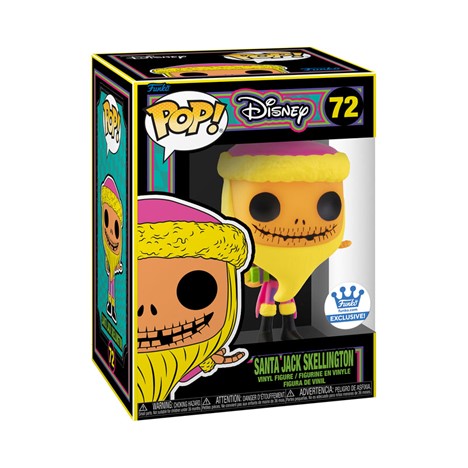 The Nightmare Before Christmas Santa Jack Skellington (Blacklight) Funko Shop Exclusive