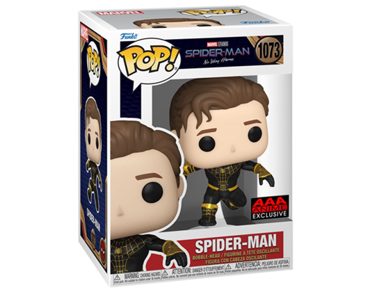 Spider-Man NWH Unmasked Black Suit AAA Anime Exclusive